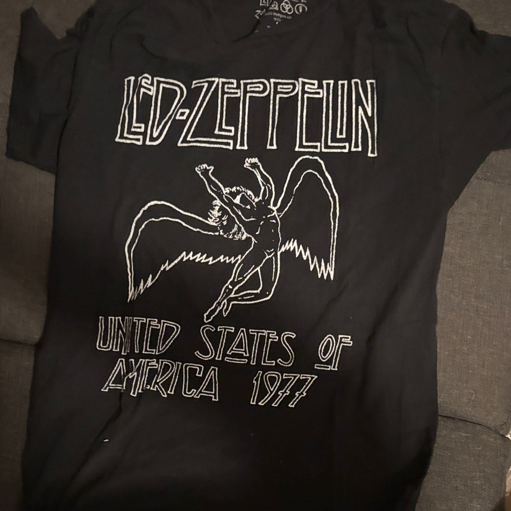 Led Zeppelin Black Graphic T-Shirt